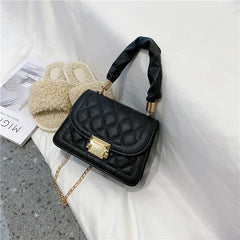 Summer Pleated Handlebags For Women PU Crossbody Bags