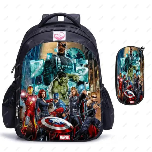 Hero Avenger Spidernan Backpacks Children Teenager Boys Girls Schoolbag