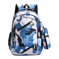 Camouflage Military School Bag for Teenage Boys Girls Backpack