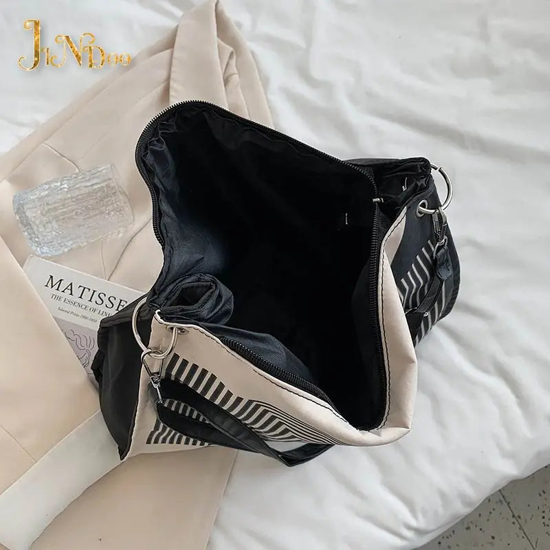 Vintage Large Capacity Women Shoulder Bag Space Pad Canvas Tote Female Handbags