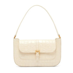 Vintage European Crocodile Pattern Shoulder Handbag