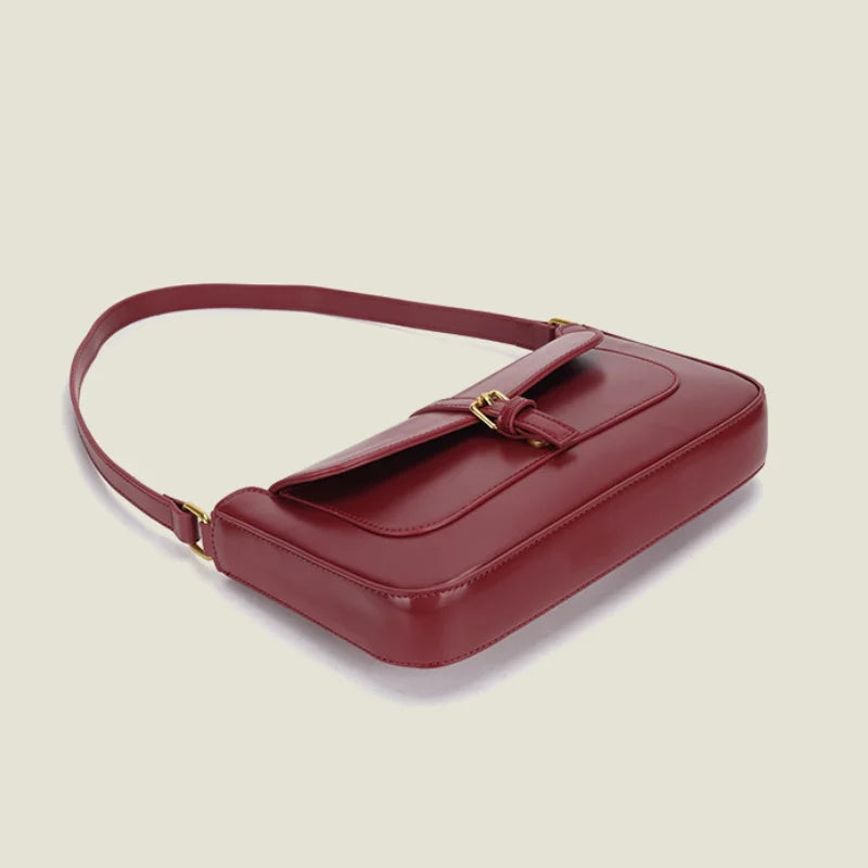 Vintage European Crocodile Pattern Shoulder Handbag
