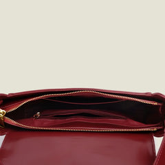 Vintage European Crocodile Pattern Shoulder Handbag