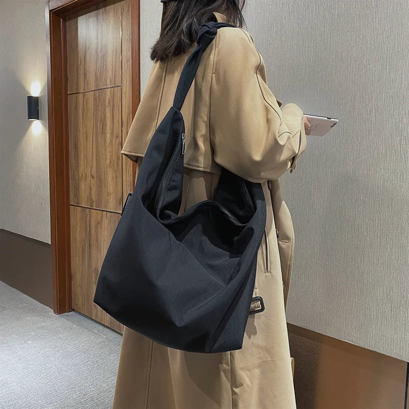 Large Capacity Waterproof Nylon Shoulder Bag
