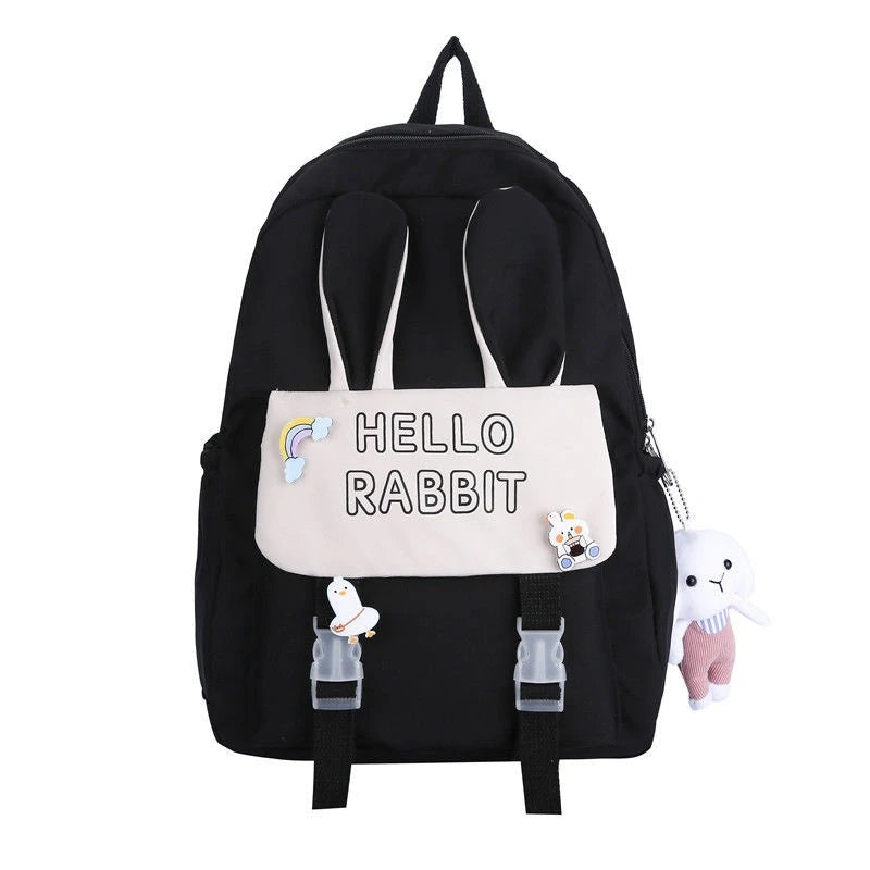 Waterproof Nylon Women Backpack Yellow Casual Backpack for Teenage Girls