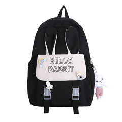 Waterproof Nylon Women Backpack Yellow Casual Backpack for Teenage Girls