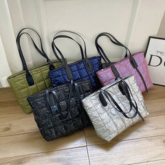 Winter Space Pad Cotton Down Bag for Women Shoulder Bags
