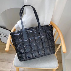 Winter Space Pad Cotton Down Bag for Women Shoulder Bags