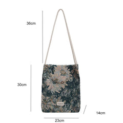 Women Casual Canvas Shoulder Bag Large Capacity Crossbody Handbag