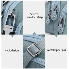 Canvas Shoulder Bag Casual Tote Handbag Zipper Crossbody