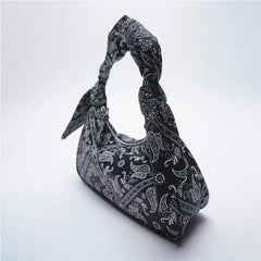 Women's Vintage Print Underarm Bag Handbag Tote