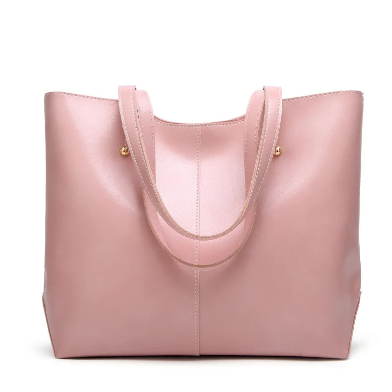 Oil Wax Pack Single Shoulder Bag Soft Handbag