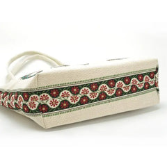Canvas Handbag with Pumping Boxes Design