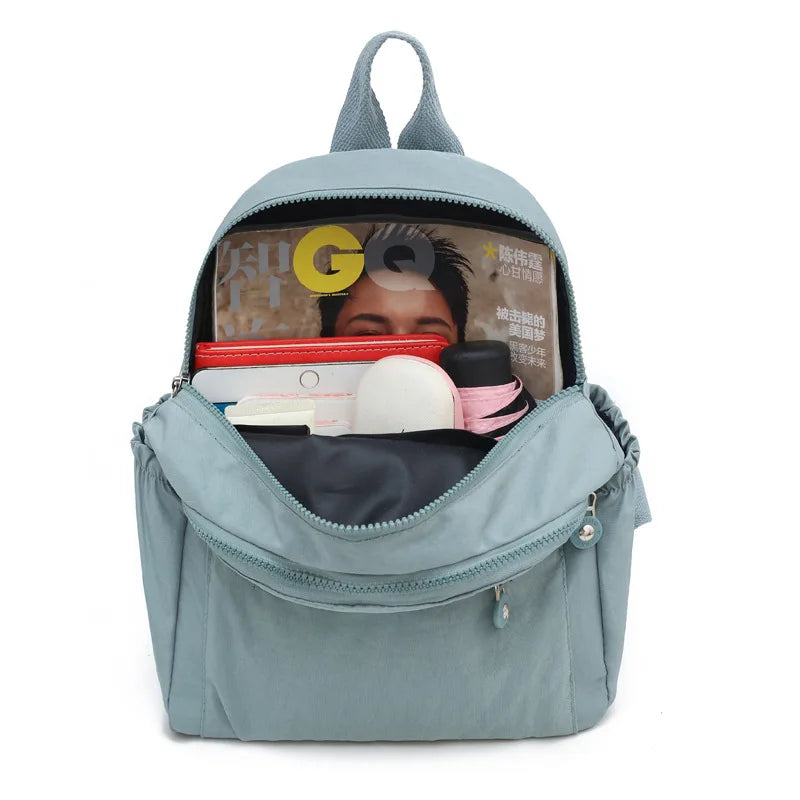 Women's Oxford Cloth Backpack Lightweight Student School Bag