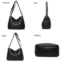 Retro Soft Leather Ladies Shoulder Packet Handbag