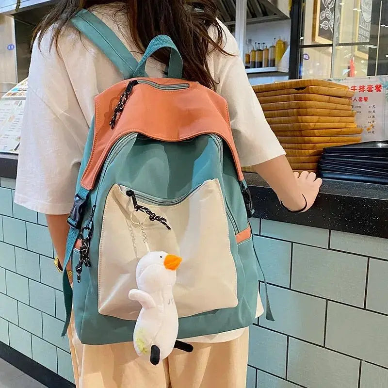 Large Capacity Schoolbag for Female Junior High Students