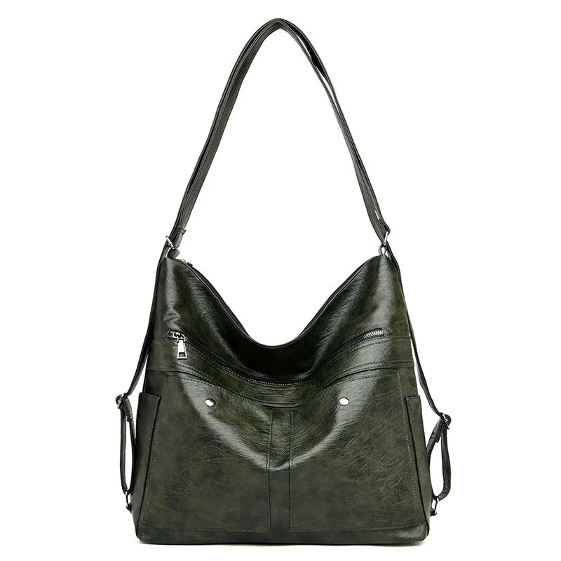 Leather Shoulder Bag Crossbody High Capacity Women Handbag