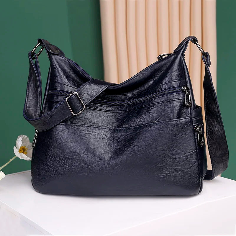 Soft Women Messenger Bags Totes Crossbody Bags Solid Shoulder Bags