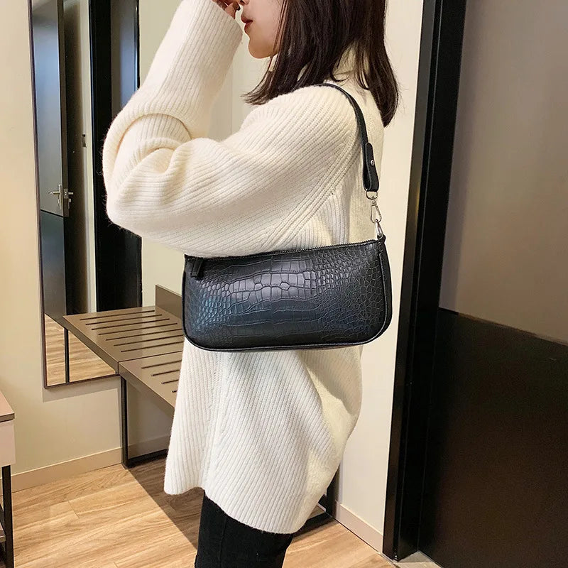 Small Shoulder Messenger Bag Lady Chain Travel Handbag PU Leather