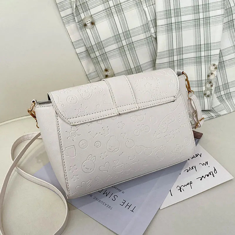 Spring Women's Pu Leather Shoulder Bag - Crossbody Lady Purse