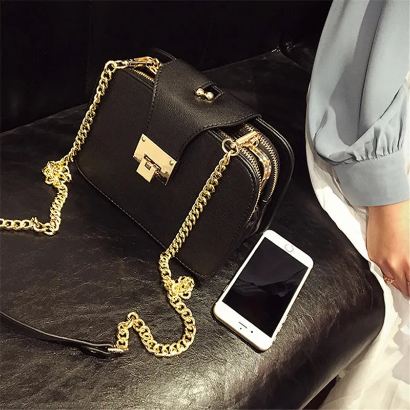 Spring Shoulder Bag Chain Strap Flap Handbags Clutch Bag