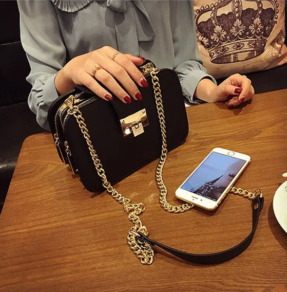 Spring Shoulder Bag Chain Strap Flap Handbags Clutch Bag