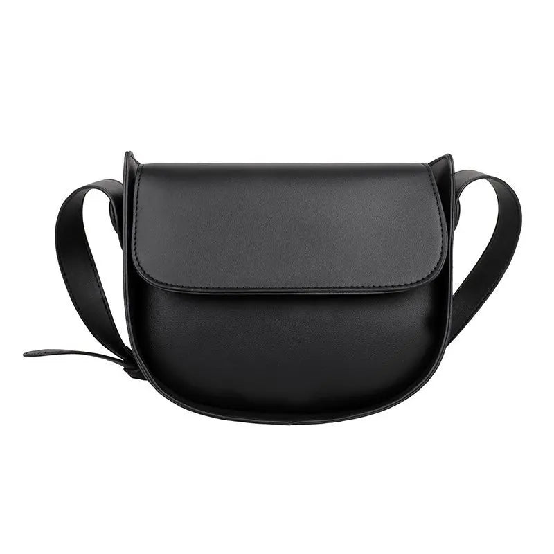 Spring Small Square Saddle Bag PU Leather Retro Lady Handbag