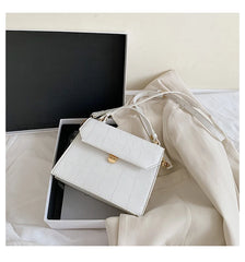 Stone Patent Crossbody Bag for Women Small Handbag PU Leather Hand Bag