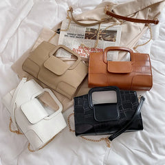 Summer Retro Women Bag PU Leather Handbags Shoulder Bag Small Flap