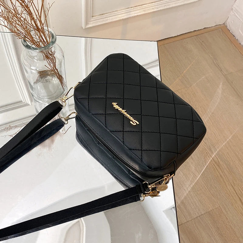 Embroidered Small Messenger Bag with Tassel