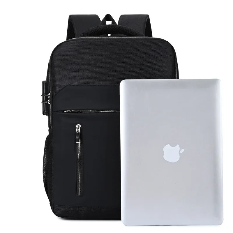 Vintage College Student USB Backpack 15.6 Laptop Notebook Backpacks Safety
