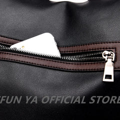 Women Backpack PU Leather Brown Anti-theft Ladies Backpacks School Bag