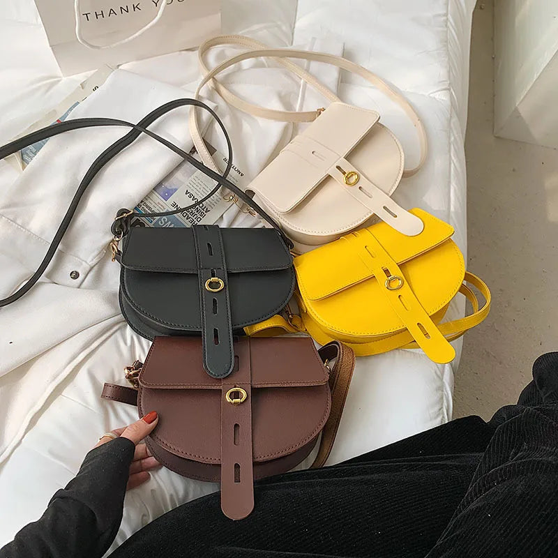 Women Shoulder Bags Classic PU Leather Handbag Female Retro Crossbody Bag