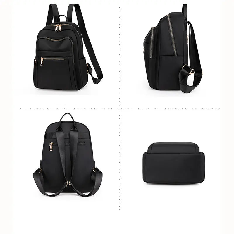 Women Oxford Cloth Backpack College Student School Backpack
