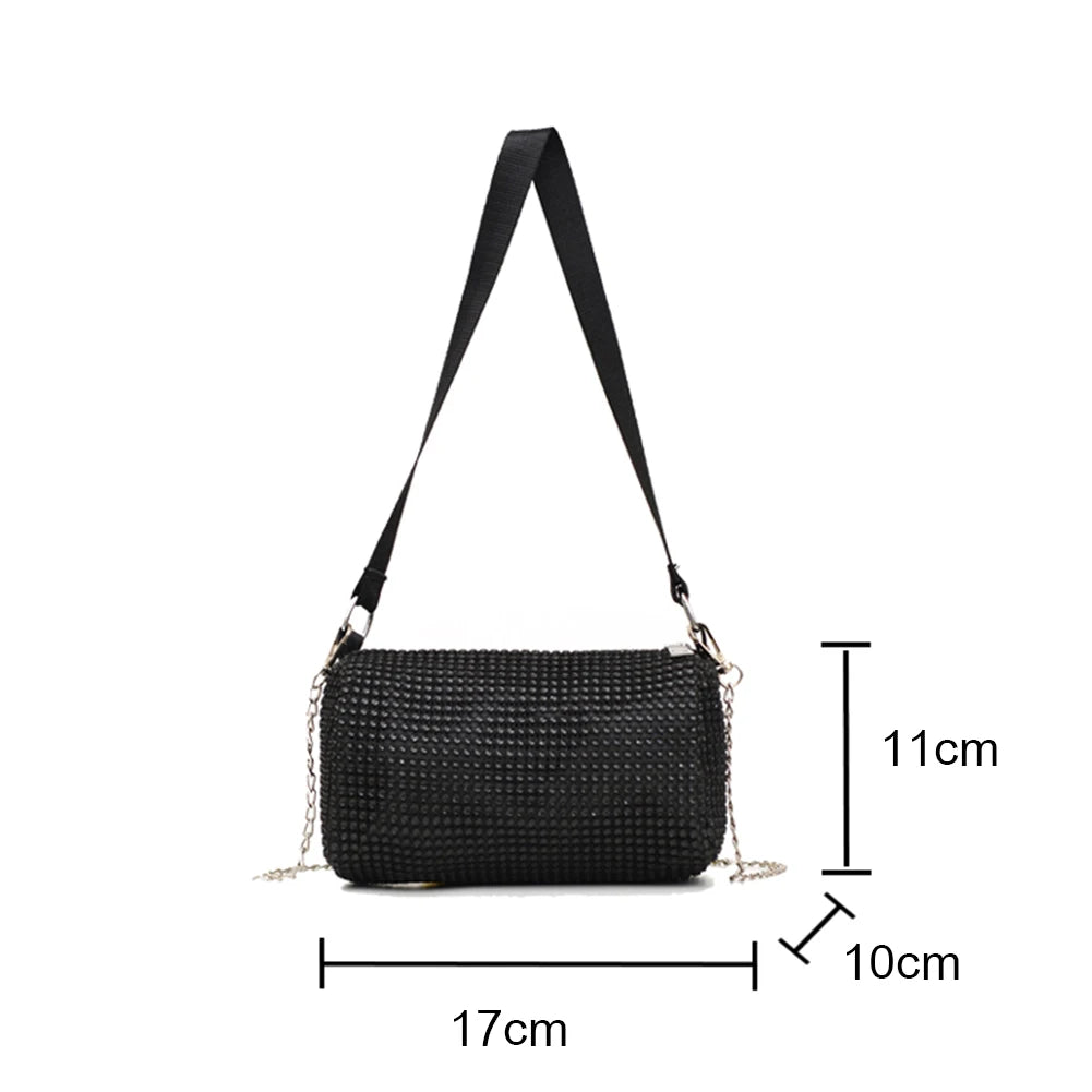 Rhinestone Crossbody Bag Small Totes Shoulder Handbag