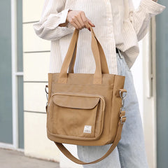 Women Nylon Tote Shoulder Crossbody Bag Retro Solid