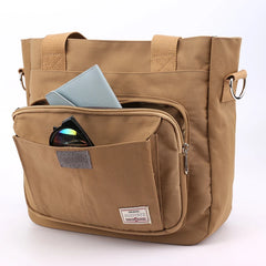 Women Nylon Tote Shoulder Crossbody Bag Retro Solid