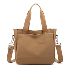 Women Nylon Tote Shoulder Crossbody Bag Retro Solid