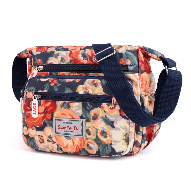 Women's Large Shoulder Bag Crossbody Waterproof Nylon Messenger