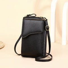 Women's Small Shoulder Bag Handbag Crossbody Phone Pocket PU Leather