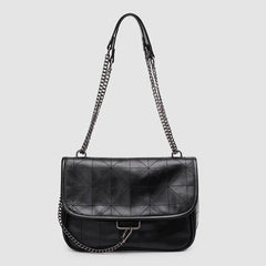 ZA Women's Bag White Rock Soft One-shoulder Hobo Cross-body Bag with Chain