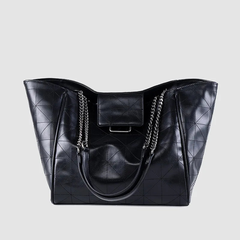 ZA Women's Bag White Rock Soft One-shoulder Hobo Cross-body Bag with Chain