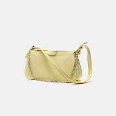Vintage Retro French Solid Shoulder Bag Small Bolsa Feminina