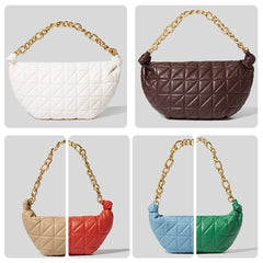 Small Handbag with Thick Chain Shoulder Strap