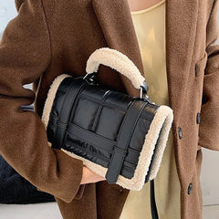 Plush Ladies Handbag Wallet Shoulder Messenger Bag