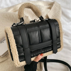 Plush Ladies Handbag Wallet Shoulder Messenger Bag