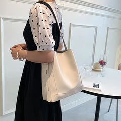 PU Leather Messenger Bag Large Composite Bag Ladies Shoulder Bag