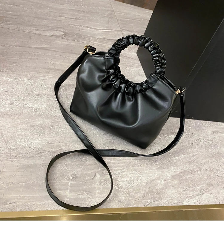 Retro Leather Messenger Bag Clutch Single Shoulder Bag