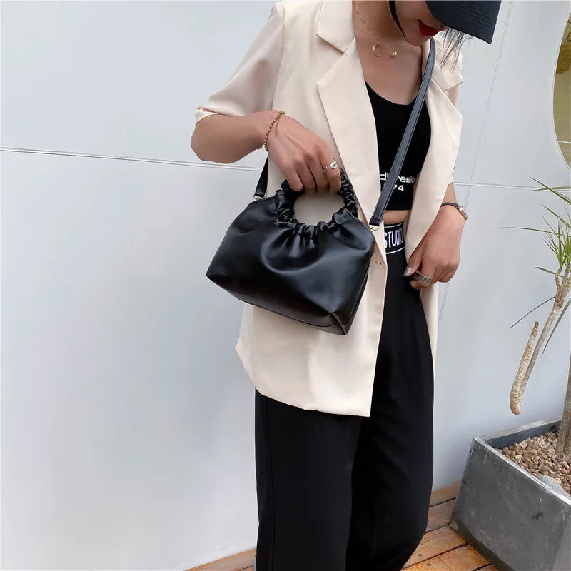 Retro Leather Messenger Bag Clutch Single Shoulder Bag