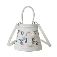 Ladies Graffiti Small Tote Bag Shoulder Messenger Bag